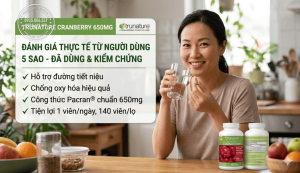 Thuốc Trunature Cranberry 650mg Review Từ Người Dùng Thật